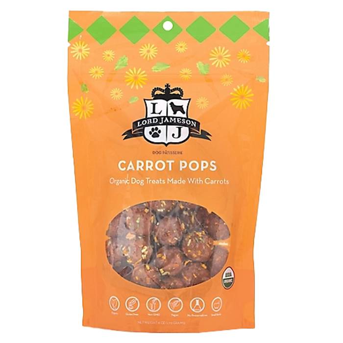 Lord Jameson - Organic Farm Stand Dog Treats Carrot Pops, 6oz