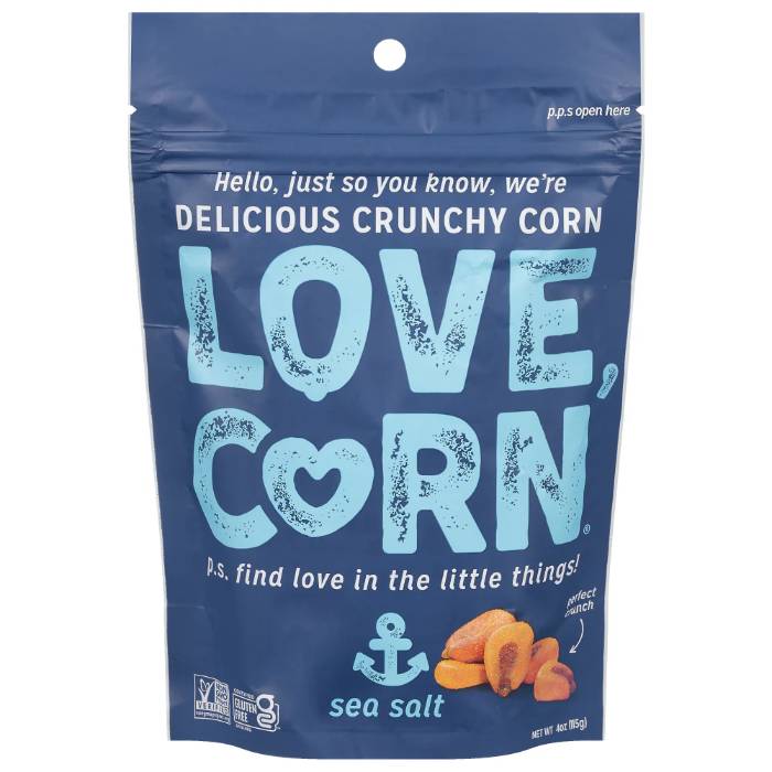 Love Corn - Premium Crunchy Corn sea salt, 4oz