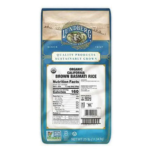 Lundberg - Basmati Brown Rice, 25 Lbs