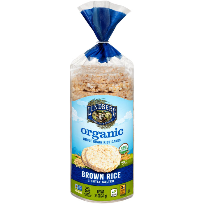 Lundberg - Organic Brown Lightly Salted Gluten Free Rice Cake, 8.5 Oz