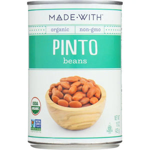 Made With - Organic Pinto Beans, 15 Oz - Pack of 12