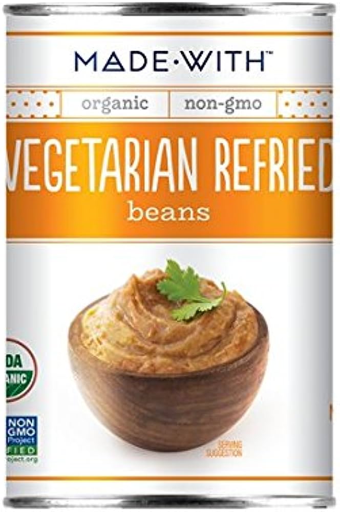 Made With - Organic Vegetarian Refried Beans 16 Oz