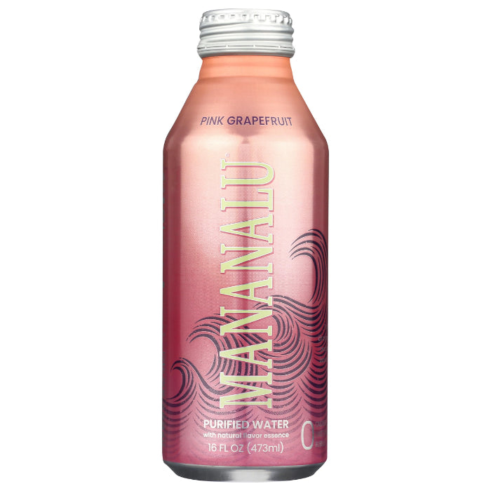 MANANALU - WATER FLAVOURED PINK GRPEFRUIT 16 FO - Pack of 12