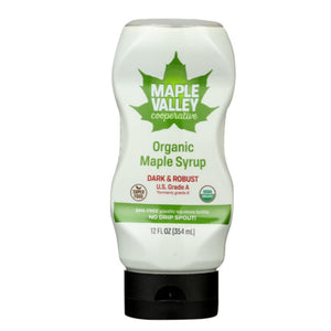 Maple Valley - Cooperative Maple Syrup Dark & Robust, 12 Oz - Pack of 12