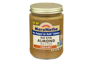 Maranatha - Almond Butter No-Stir Unsalted, 12 Oz - Pack of 6