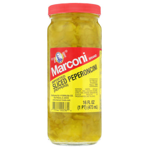 Marconi - Peperoncini Sliced, 16 Oz - Pack of 12