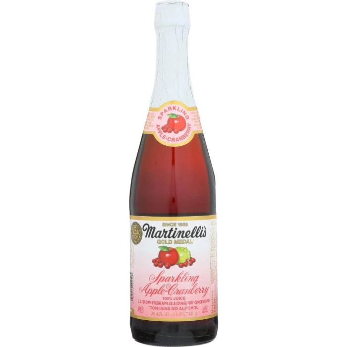 Martinelli's - Juice Sparkling Apple Cranberry, 25.4 Fl Oz - Pack of 12