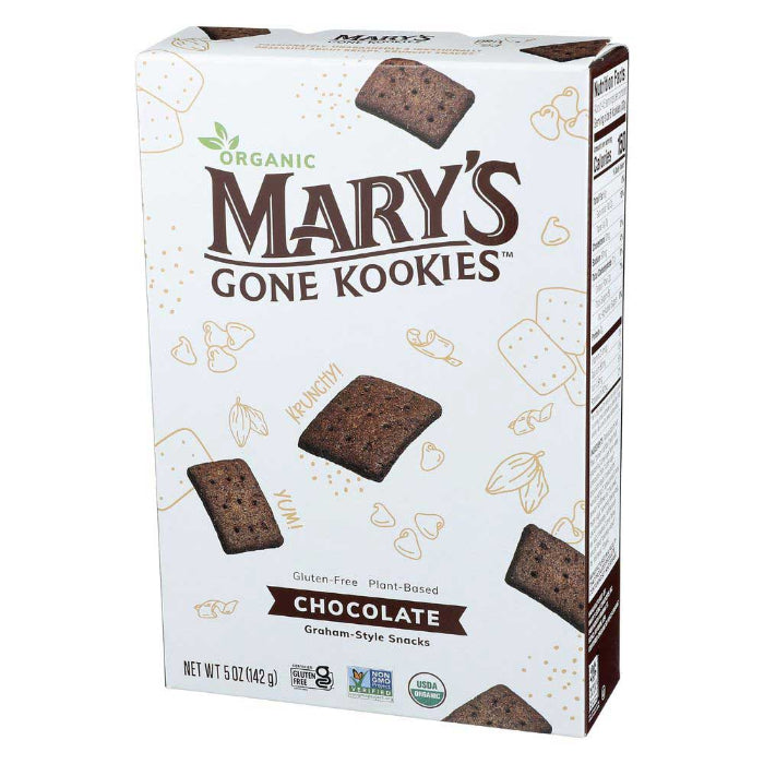 Mary's Gone Crackers - Graham-Style Chocolate Cookies, 5 oz - Pack of 6