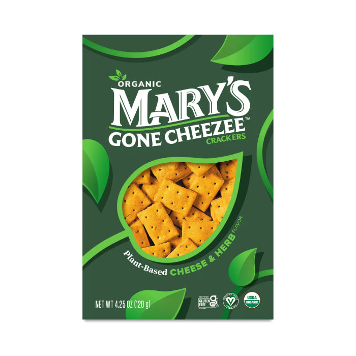 Mary's Gone Crackers - Cheese and Herb Crackers, 4.25 oz - Pack of 6