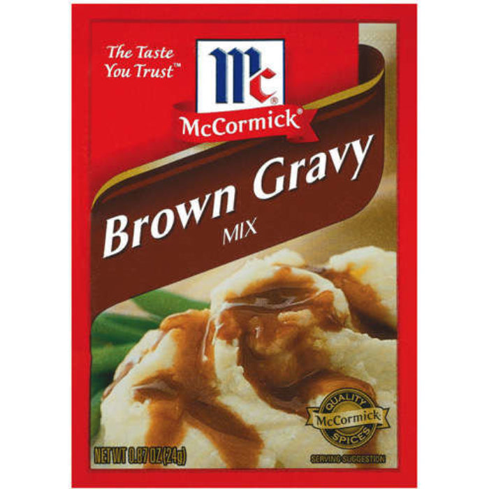 McCormick - Mix Seasoning Gravy Brown, 0.87 oz - Pack of 24