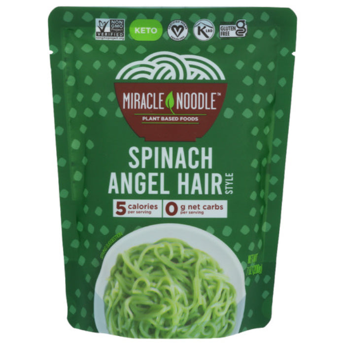 Miracle Noodle Noodle Spinach Angel H Rte 7 Oz - Pack of 6