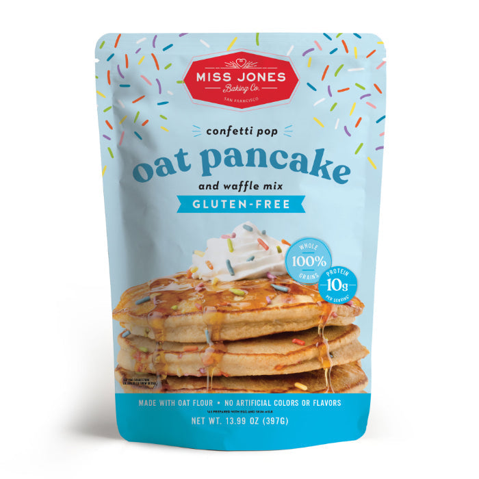 Miss Jones Baking Co Pancake Mix Confetti Oat 13.99 Oz - Pack of 6