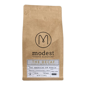 Modest Coffee Roasters Coffee The Decaf 12 Oz - Pack of 6