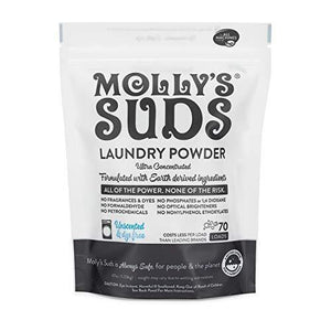 Mollys Suds Powder Laundry Unsc 70Lds 47 Oz - Pack of 6