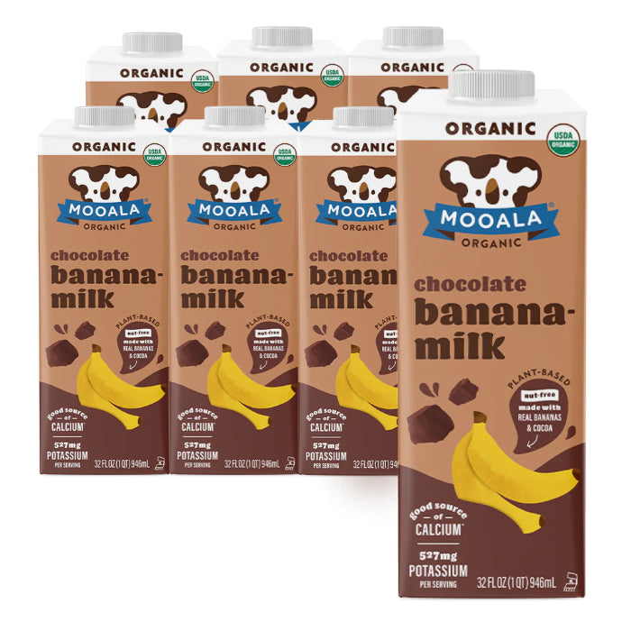 Mooala Organic Banana Milk Chocolate 32 FO - Pack of 6