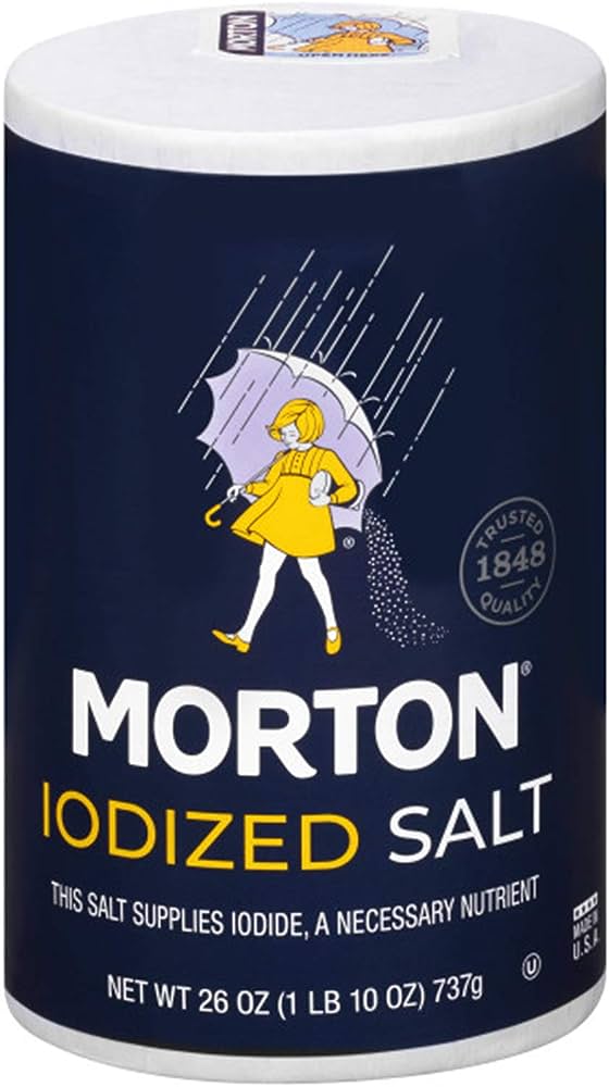 Morton's - Salt Iodized, 26 Oz - Pack of 24