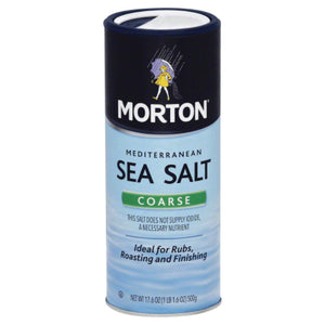 Morton's - Sea Salt Coarse, 17.5 Oz - Pack of 12