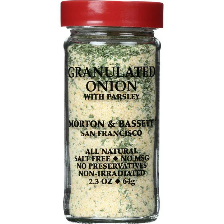 Morton & Bassett - Onion Granulated, 2.3 Oz - Pack of 3