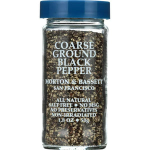 Morton & Bassett - Pepper Black Ground Coarse, 2.1 Oz - Pack of 3