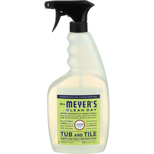 Mrs Meyers Clea - Tub & Tile Cleaner - Lemon, 33oz (Pack of 6)