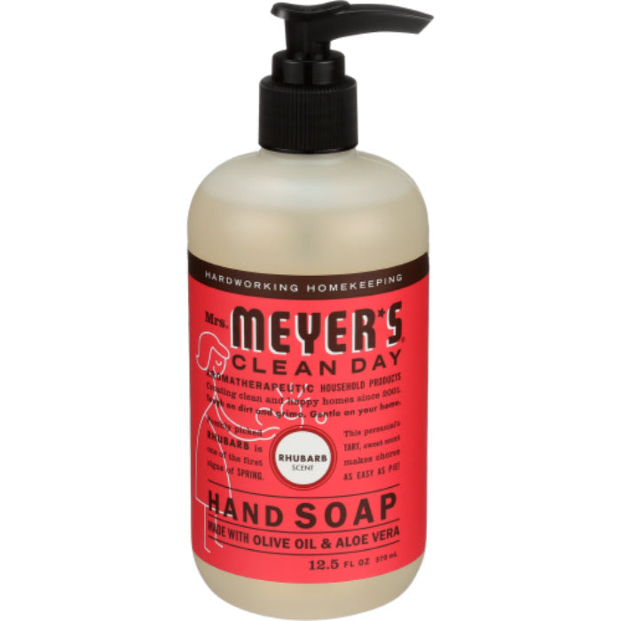 Mrs. Meyers Clean Day Soap Hand Liquid Rhubarb 12.5 Oz - Pack of 3