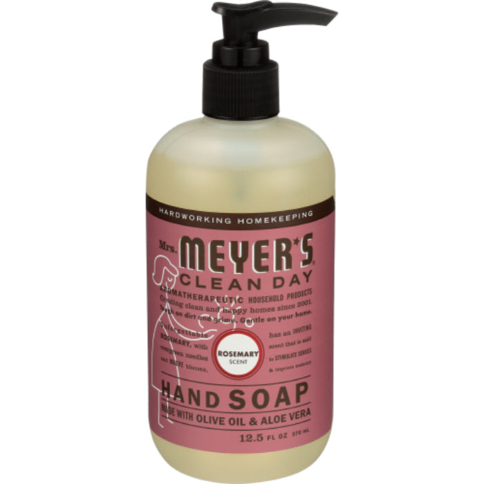 Mrs. Meyers Clean Day - Soap Hand Liquid Rosemary, 12.5 Oz (Pack of 3)