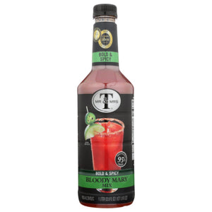 Mr & Mrs T - Mixer Bloody Mary Bold Spicy, 33.8 Fl Oz - Pack of 6