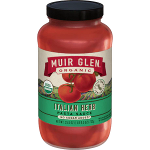 Muir Glen Sauce Pasta Italian Herb 23.5 Oz - Pack of 12