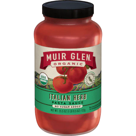 Muir Glen Sauce Pasta Italian Herb 23.5 Oz - Pack of 12