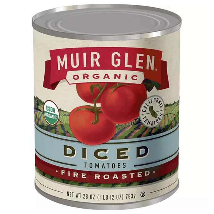 Muir Glen Tomato Fire Roasted Dice 28 Oz - Pack of 12