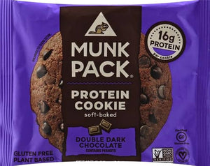 Munk Pack Double Dark Chocolate Protein Cookie 2.96 Oz - Pack of 6