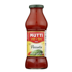 Mutti Sauce Pasta Puree W Basil 14 Oz - Pack of 12