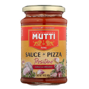 Mutti Sauce Pizza Garlic Oregano 14 Oz - Pack of 6