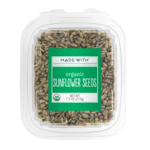 Made With - Organic Raw Sunflower Seeds Tub, 7.5 Oz - Pack of 12