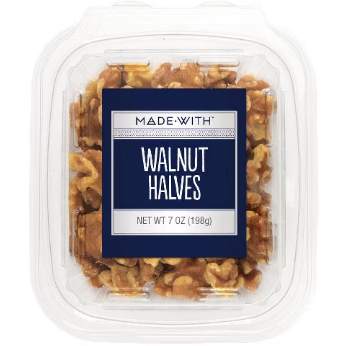 Made With - Walnut Halves Tub 7 Oz