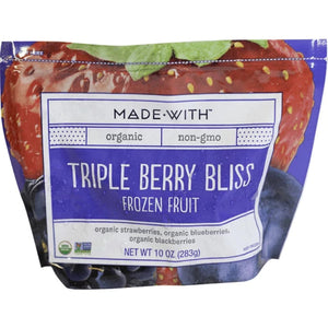 Made With - Organic Fruit Triple Berry Bliss, 10 Oz - Pack of 12