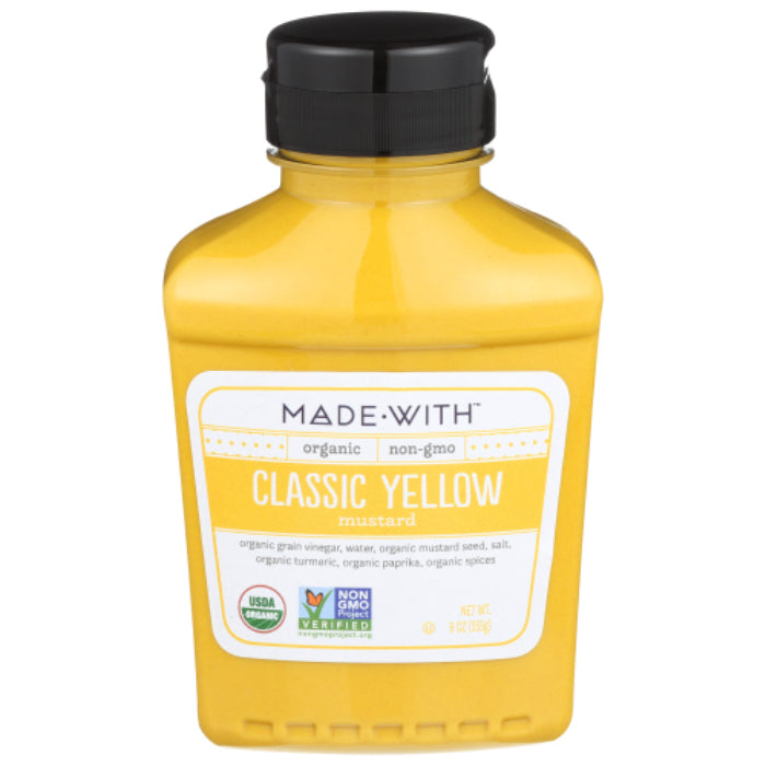 Made With - Organic Yellow Mustard 9 Oz