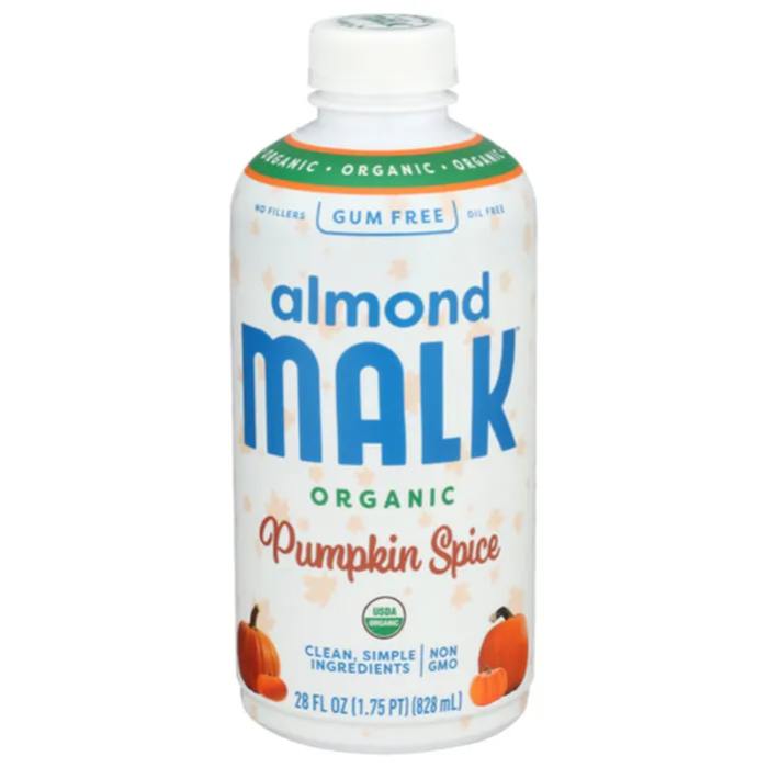 MALK Almond Milk Pumpkin Spice - Organic, Dairy-Free, 28 fl oz