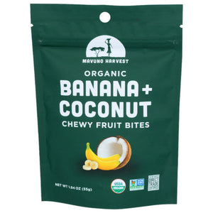 Mavuno Harvest - Bites Fruit Banana Coconut, 1.94 oz - Pack of 8