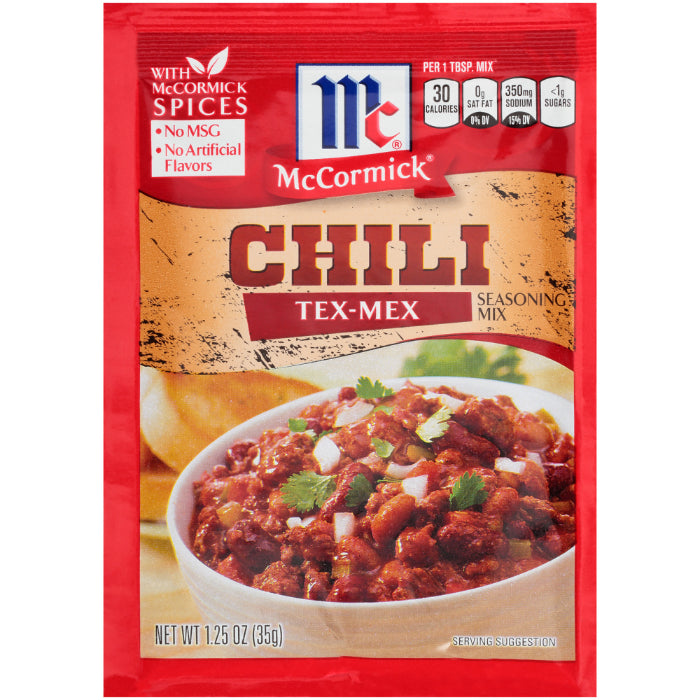 McCormick - Seasoning Chili Tex Mex, 1.25 oz - Pack of 12