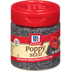 McCormick - Spice Poppy Seed, Whole, 1.25 oz - Pack of 6