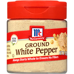 McCormick - Spice White Pepper, Ground, 1 oz - Pack of 6