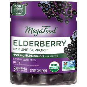 MegaFood - Gummies Elderberry Immune, 54pieces
