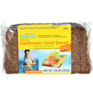 Mestemacher - Sunflower Seed Bread, 17.6 oz - Pack of 12