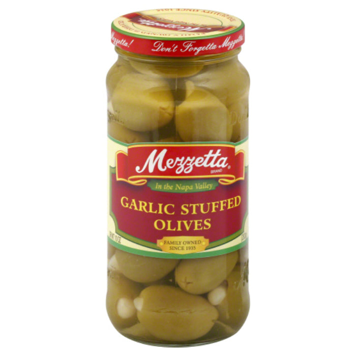 Mezzetta - Olive Stuffed Garlic, 10 oz - Pack of 6