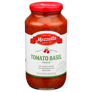 Mezzetta - Sauce Pasta Tomato Sweet Basil, 25 Oz - Pack of 6