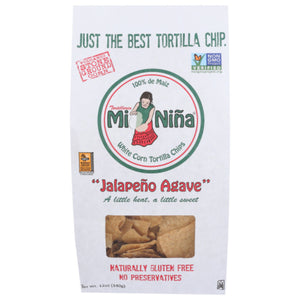 Mi Nina - Tortilla Chip Jalapeno Agave, 12 Oz - Pack of 9