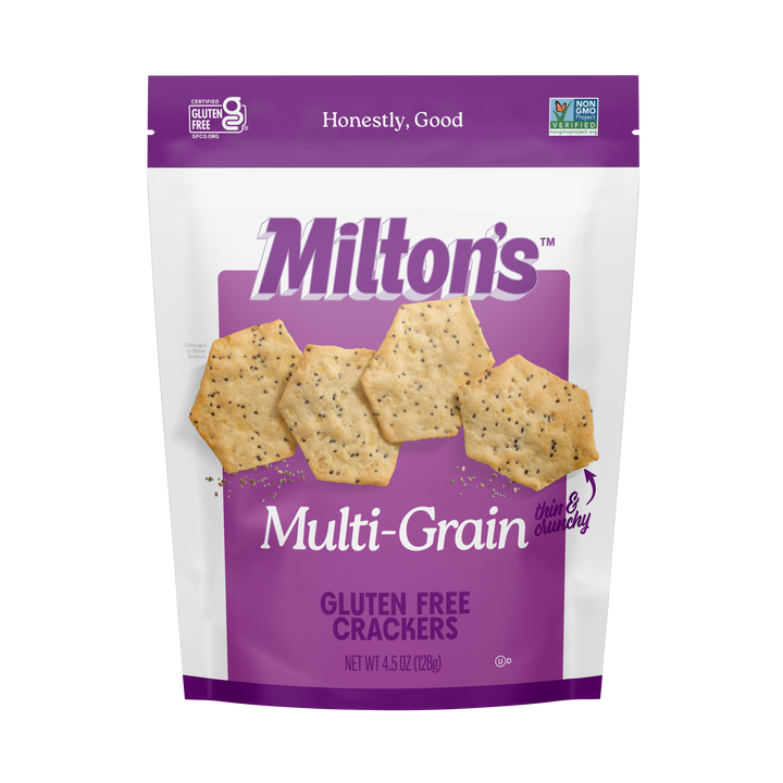 Milton's - Cracker Gluten-Free Baked Multigrain, 4.5 Oz (Pack of 12)