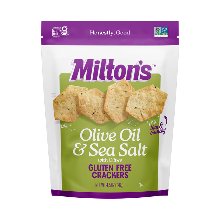 Milton's - Cracker Gluten-Free Olive Oil Sea Salt, 4.5 Oz (Pack of 12)