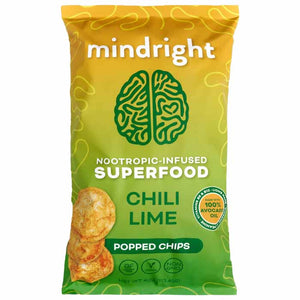 Mindright - Popped Chips Chili Lime, 4oz | Pack of 12